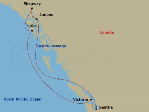 Itinerary map