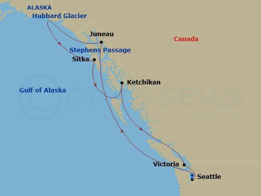 Itinerary map