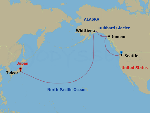 Itinerary map
