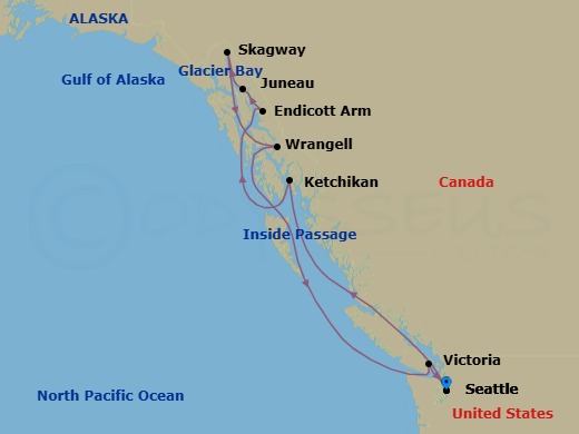 Itinerary map
