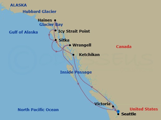 Itinerary map