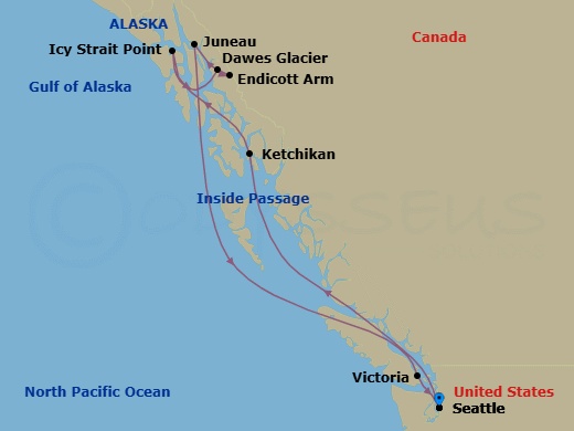 Itinerary map