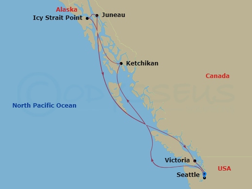 Itinerary map
