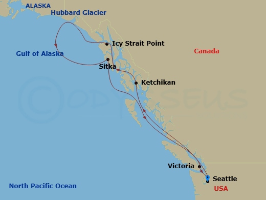Itinerary map