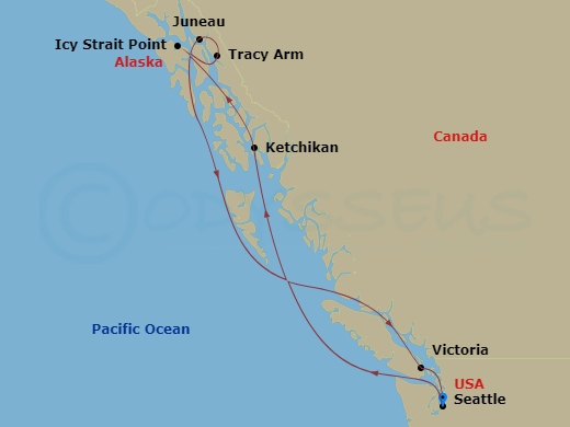 Itinerary map