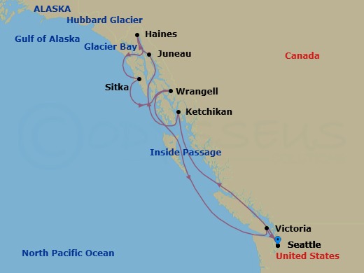 Itinerary map