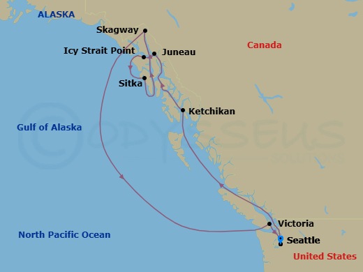 Itinerary map