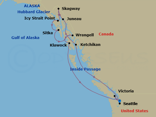 Itinerary map