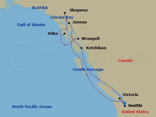 Itinerary map