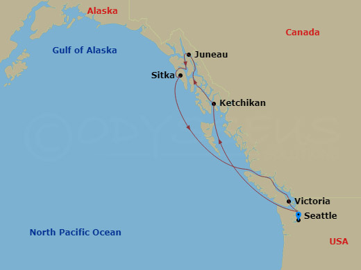 Itinerary map