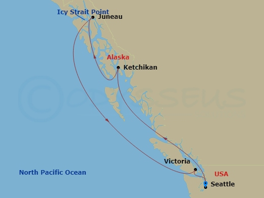 Itinerary map