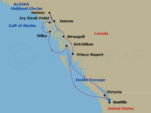 Itinerary map