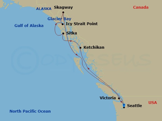 Itinerary map