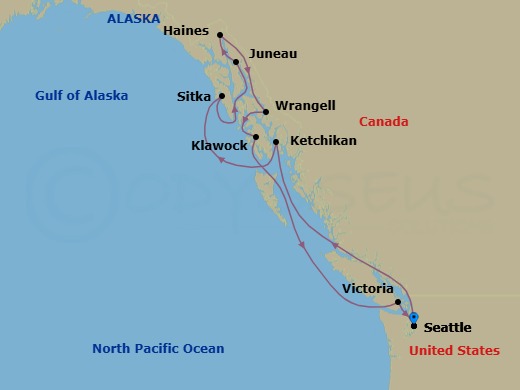 Itinerary map