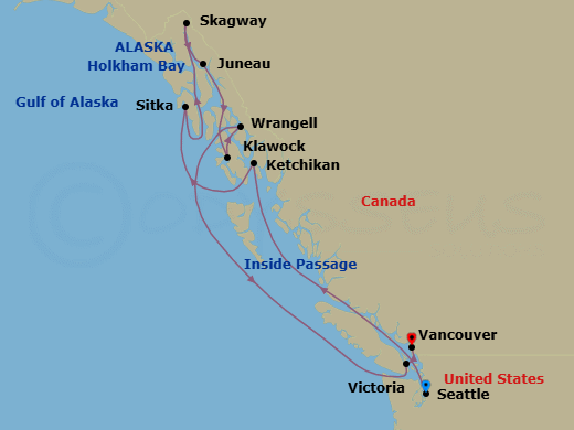 Itinerary map