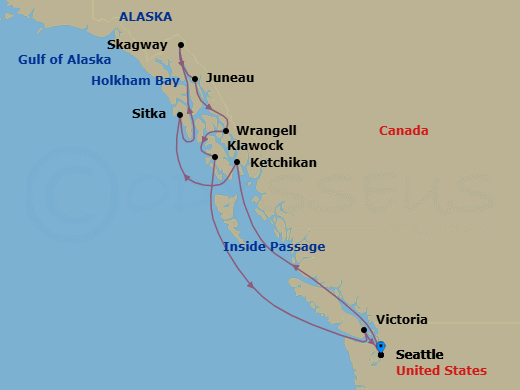 Itinerary map