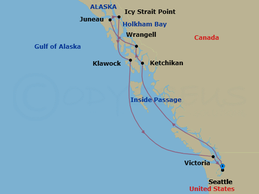 Itinerary map