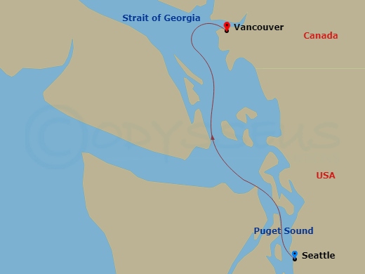 Itinerary map