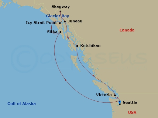 Itinerary map