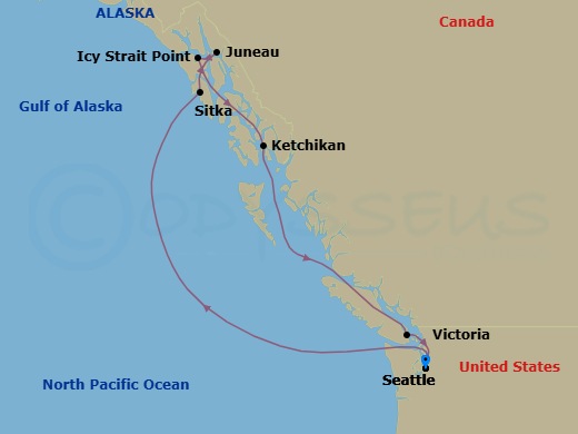 Itinerary map
