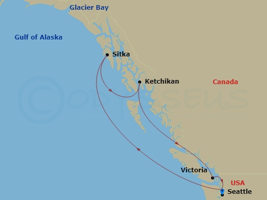 Itinerary map