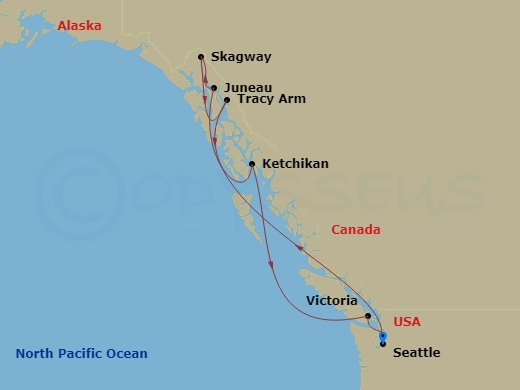 Itinerary map