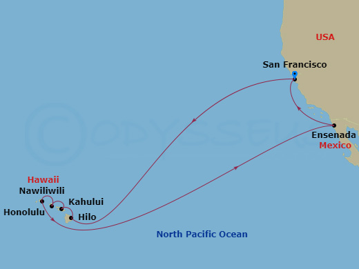 Itinerary map