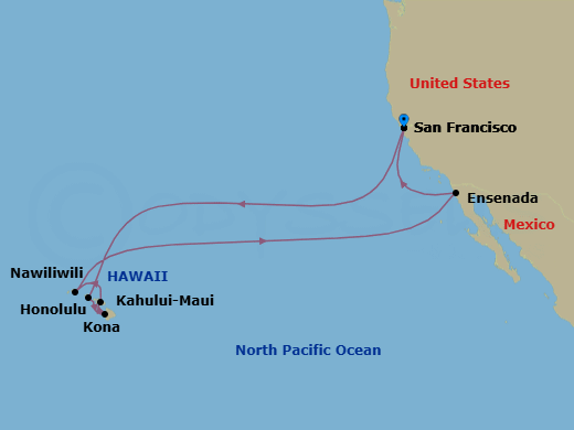 Itinerary map