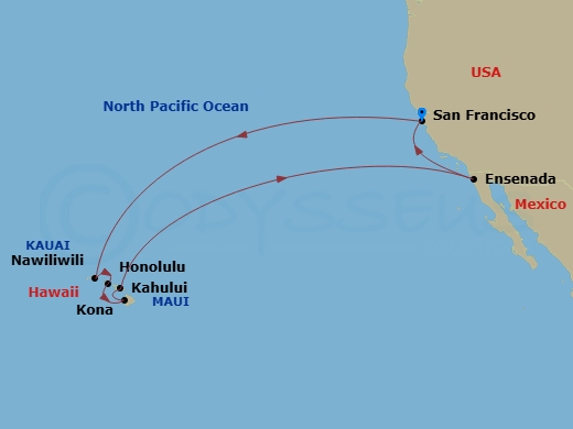 Itinerary map