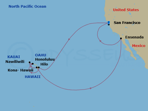 Itinerary map