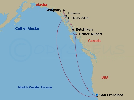 Itinerary map