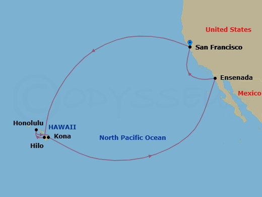 Itinerary map