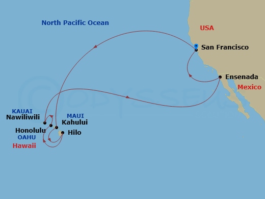 Itinerary map
