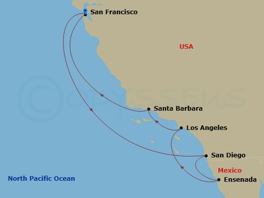 Itinerary map