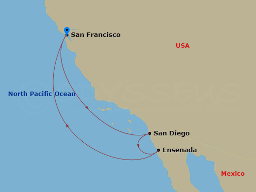 Itinerary map