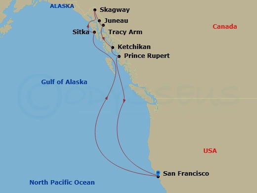 Itinerary map