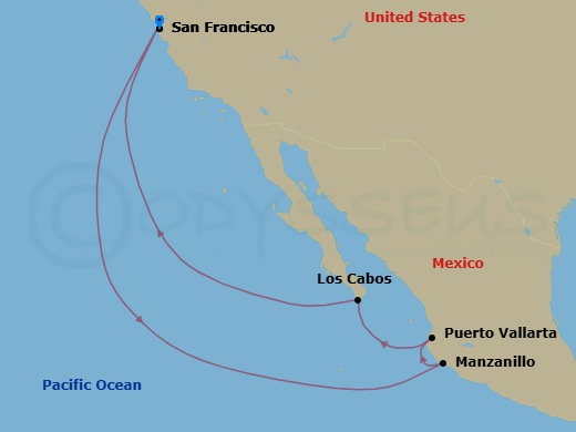 Itinerary map