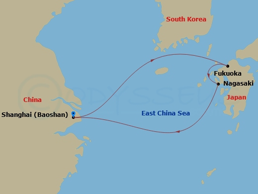 Itinerary map