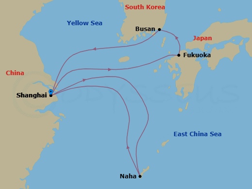 Itinerary map