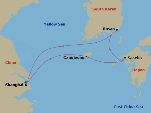 Itinerary map