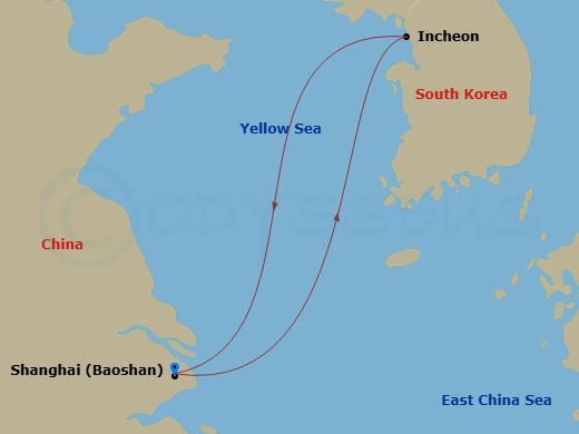 Itinerary map