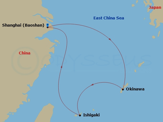 Itinerary map