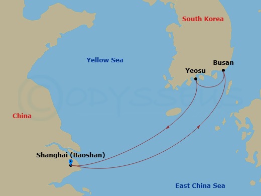 Itinerary map