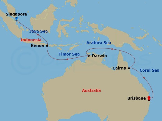 Itinerary map