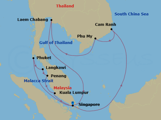 Itinerary map