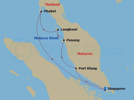 Itinerary map