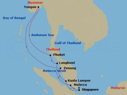 Itinerary map