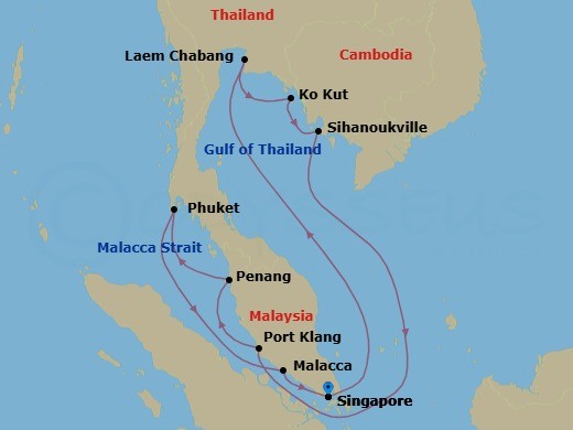 Itinerary map