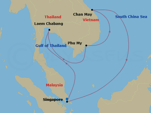 Itinerary map