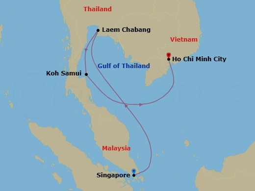 Itinerary map
